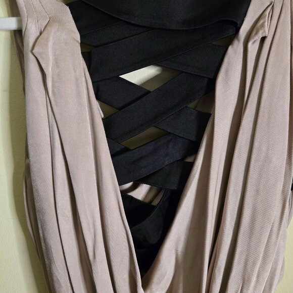 Karen Millen Cowl Front Back Ladder Back Bandage Skirt Designer Dress Size 6 - Picture 7 of 10